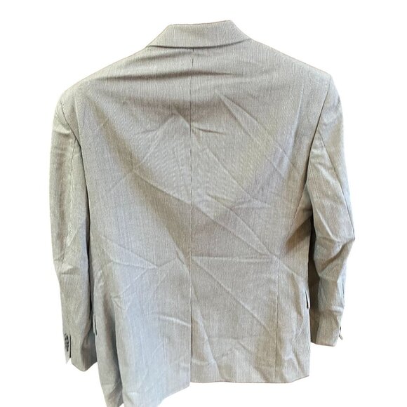 Jos. A. Bank Blazer Jacket Size 43L Signature Collection Wool Silk Gray Mitchell - Picture 2 of 13